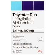 Trayenta Duo 2.5Mg/500Mg Con 60 Tabletas (Linagliptina/Metformina) - WeCare Pharma