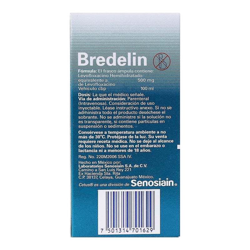 Bredelin Frasco 500Mg/100Ml Con 1 Ampulas (Levofloxacino) - WeCare Pharma