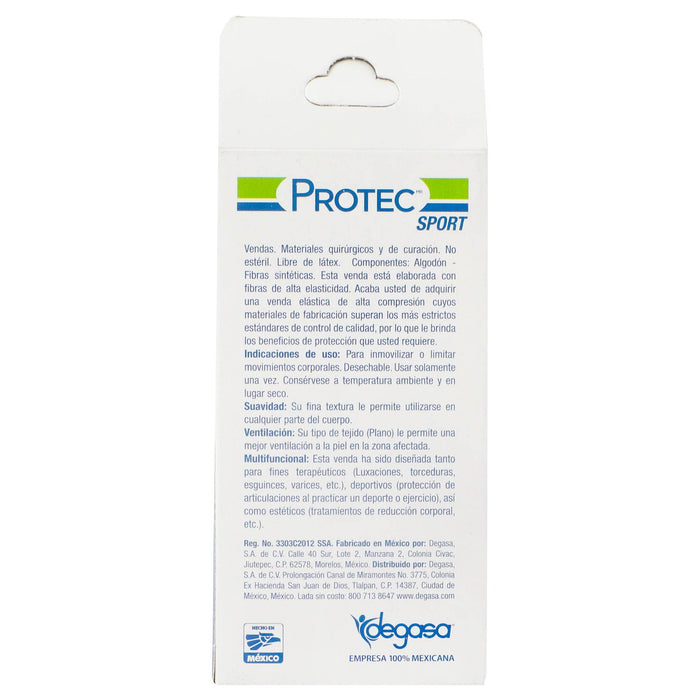 Venda Alta Compresión Tensolastic Plus Protec 10Cmx5M Negro - WeCare Pharma