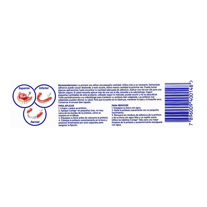 Corega Ultra Crema Adhesiva Menta 40G - WeCare Pharma