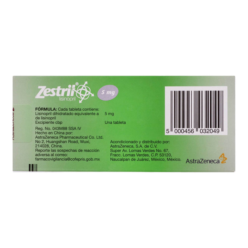 Zestril 5Mg Con 28 Tabletas (Lisinopril) - WeCare Pharma