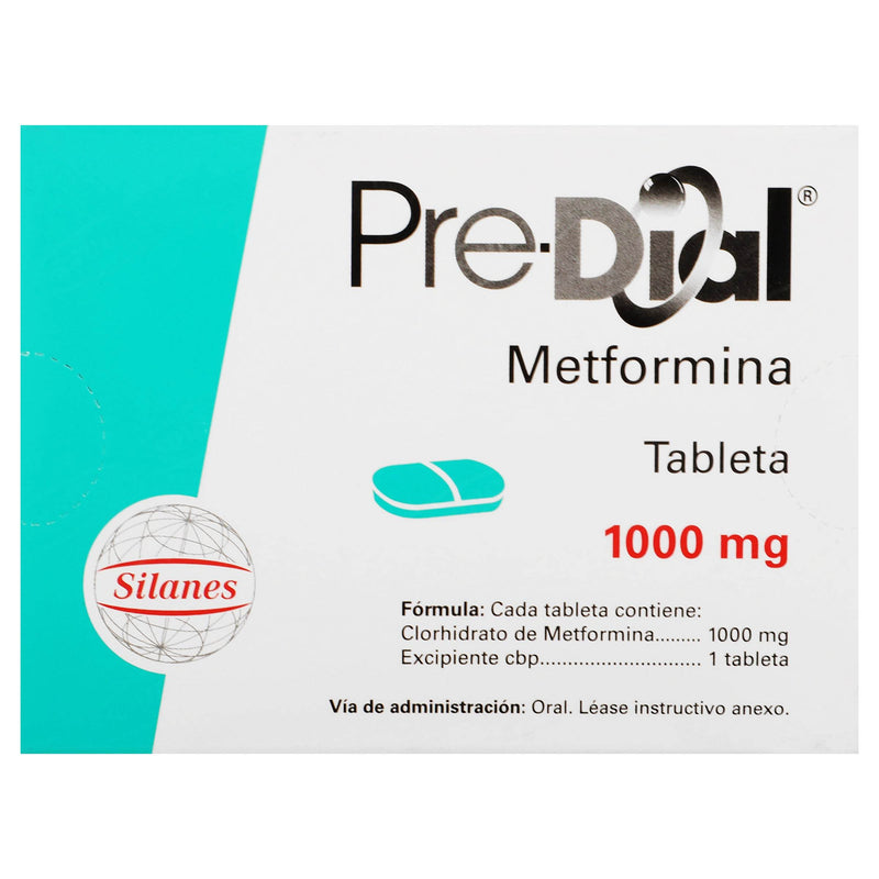 Predial 100Mg Con 40 Tabletas (Metformina) - WeCare Pharma