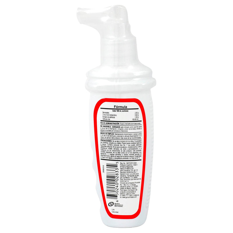 Gargax Solución 2.5% 60Ml (Benzocaina) - WeCare Pharma