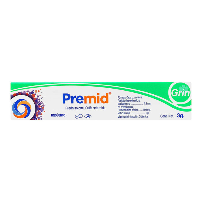 Premid Ung 100Mg/5Mg/G 3G (Prednisolona/Sulfacetamida) - WeCare Pharma
