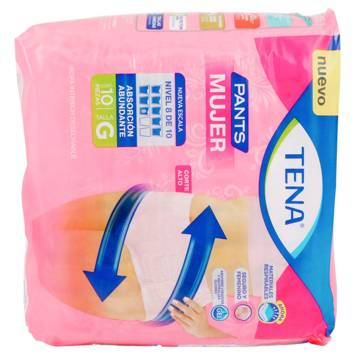 Pañal Tena Mujer Grande Con 10 - WeCare Pharma