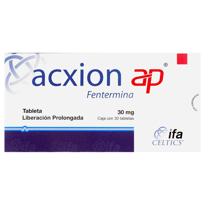 Acxion Ap (Fentermina) Tabletas 30Mg Con 30 - WeCare Pharma