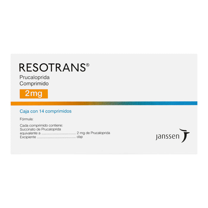 Resotrans 2Mg Con 14 Comprimidos (Prucaloprida) 6 - 7501109920655