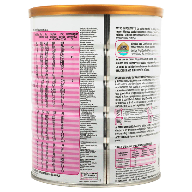 Similac Total Confort Etapa 1 Lata 820G - WeCare Pharma