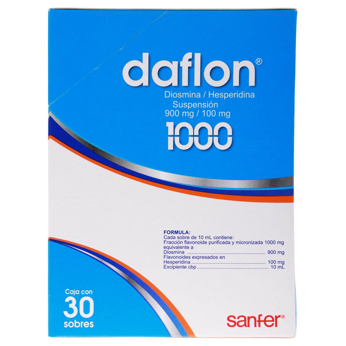 Daflon 1000 (Diosmina/Hesperidina) Sobres 900Mg/100Mg Con 30 - WeCare Pharma