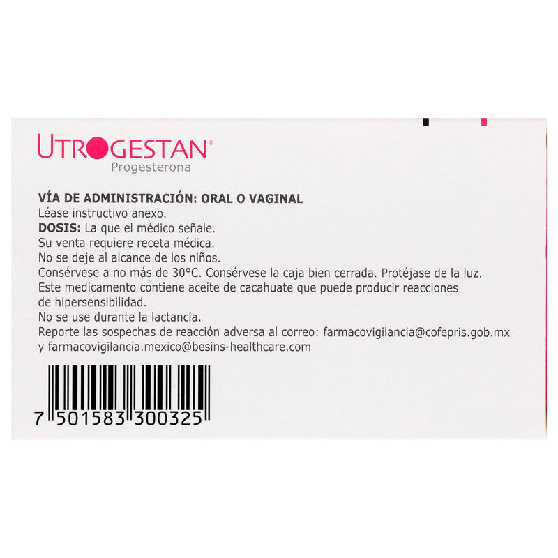Utrogestan 200Mg Con 14 Capsulas (Progesterona) - WeCare Pharma