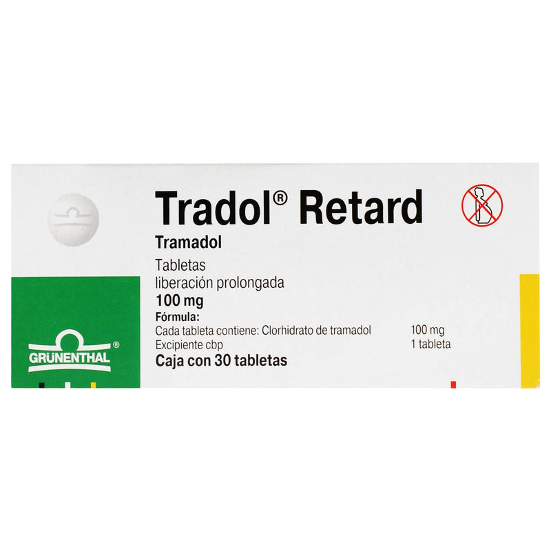 Tradol Retard 100Mg Con 30 Tabletas (Tramadol) - WeCare Pharma