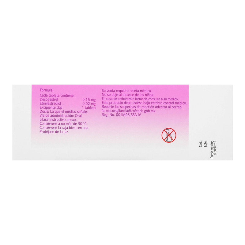 Mercilon 0.15Mg/0.02Mg Con 21 Tabletas (Desogestrel/Etinilestradiol) - WeCare Pharma