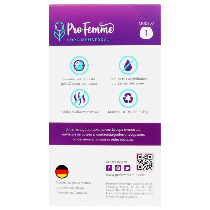Copa Mestrual Pro Femme #1 - WeCare Pharma