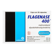 Flagenase 400 400Mg/200Mg Con 30 Tabletas (Metronidazol/Diyodohidroxiquinoleina) - WeCare Pharma