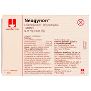 Neogynon (Levonorgestrel/Etinelestradiol) Tabletas 0.25/0.05Mg Con 21 - WeCare Pharma