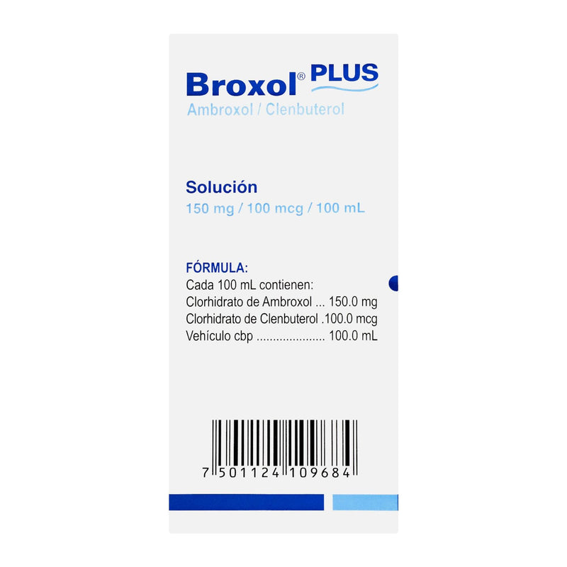Broxol Plus Solución 150Mg/100Mcg/100Ml 120Ml (Ambroxol/Clenbuterol) - WeCare Pharma