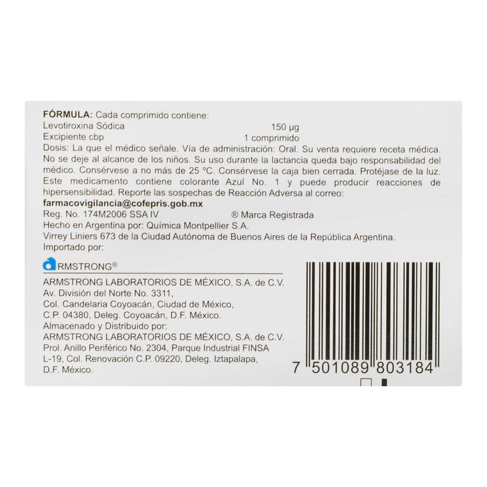 Karet (Levotiroxina Sodica) Comp 150Ug Con 50 - WeCare Pharma