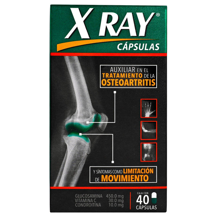 X-Ray 450Mg/30Mg/10Mg Con 40 Capsulas (Glucosamina/Vitamina Con Condroitina) - WeCare Pharma