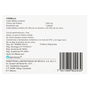 Corpotasin Lp 15000Mg Con 30 Tabletas (Cloruro De Potasio) - WeCare Pharma