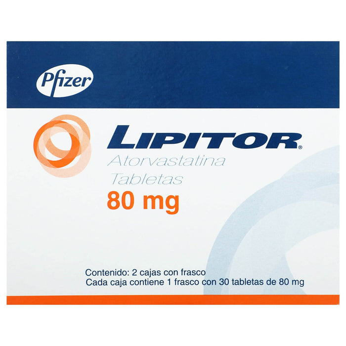 Lipitor 80Mg Con 30+30 Tabletas (Atorvastatina) - WeCare Pharma