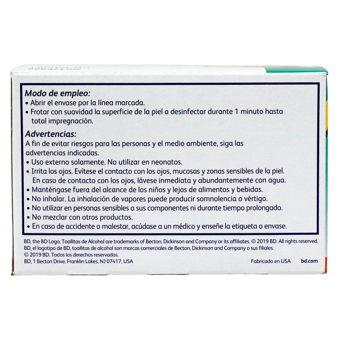 Toallitas Alcohol Bd Con 100 - WeCare Pharma