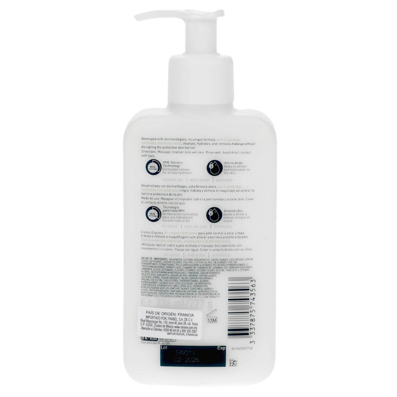Cerave Crema Limpiadora Espumosa Hidratante 236Ml - WeCare Pharma