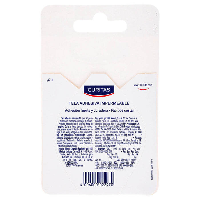 Tela Adhesiva 2.5Cmx4.5M Curitas Con 1 - WeCare Pharma