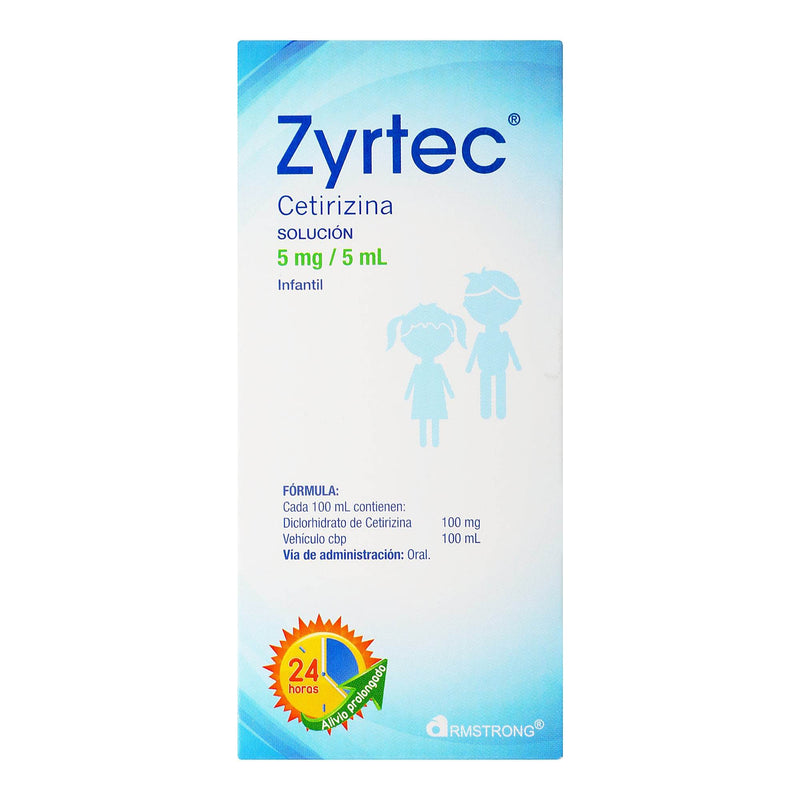 Zyrtec Solución 5Mg/5Ml 100Ml (Cetirizina) - WeCare Pharma