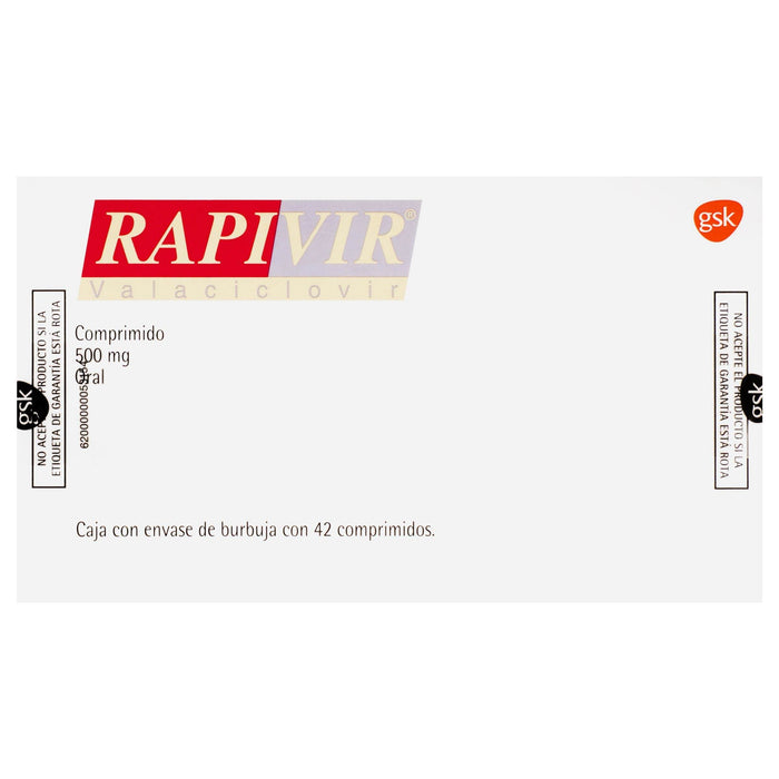 Rapivir 500Mg Con 42 Tabletas (Valaciclovir) - WeCare Pharma