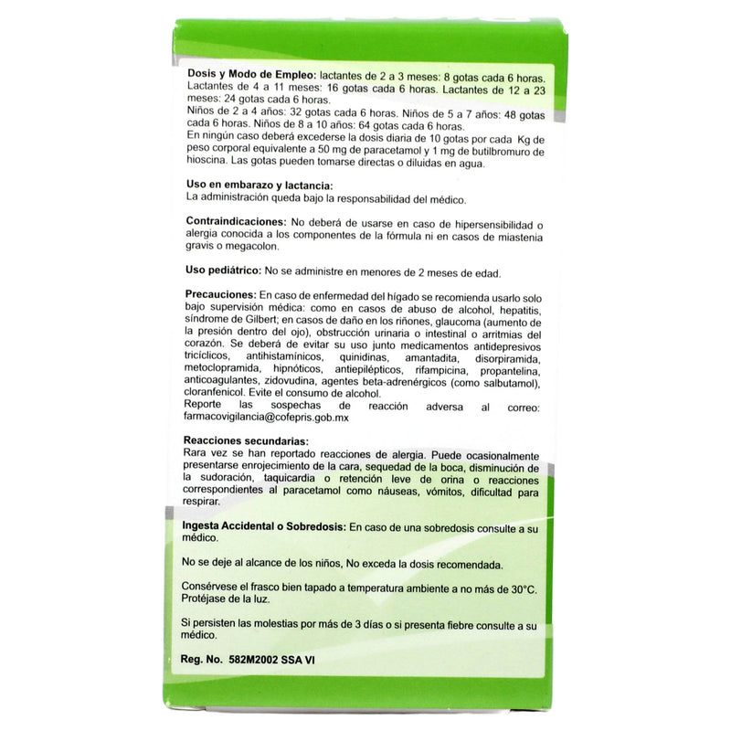 Precicol Gotas Gotas 2Mg/100Mg/Ml 20Ml (Hioscina/Paracetamol) - WeCare Pharma