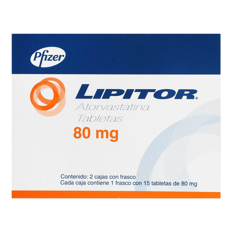 Lipitor 80Mg Con 15+15 Tabletas (Atorvastatina) - WeCare Pharma