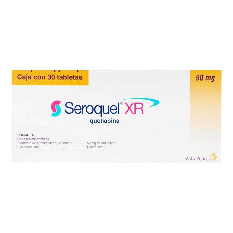 Seroquel Xr 50Mg Con 30 Tabletas (Quetiapina) - WeCare Pharma