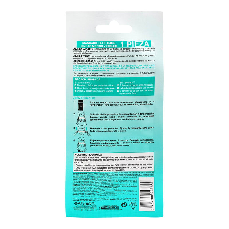 Garnier Mascarilla Hidra Bomb Para Ojos 6G Con 1 - WeCare Pharma