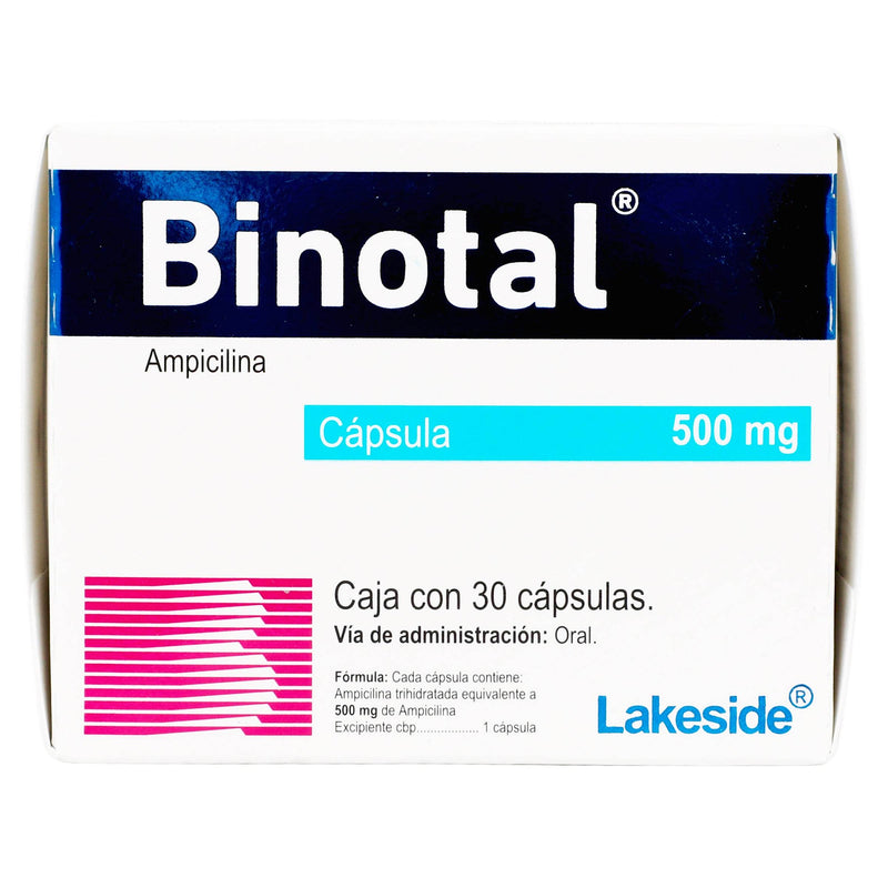 Binotal 500Mg Con 30 Capsulas (Ampicilina) - WeCare Pharma