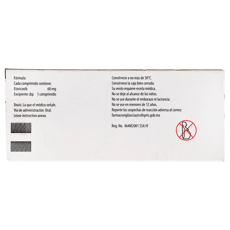 Arcoxia 60Mg Con 28 Comprimidos (Etoricoxib) - WeCare Pharma