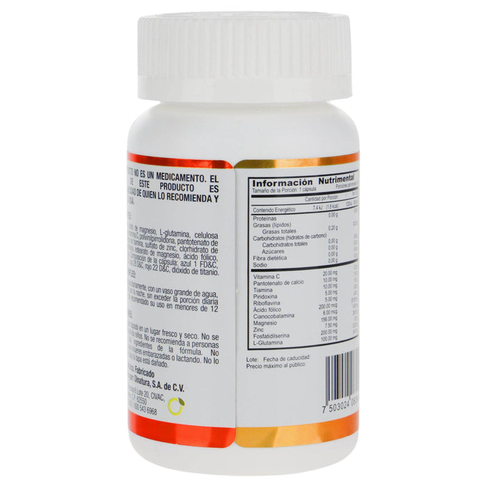 Just Olfocus Glutamina 7 Vitaminas Capsulas Con 30 - WeCare Pharma