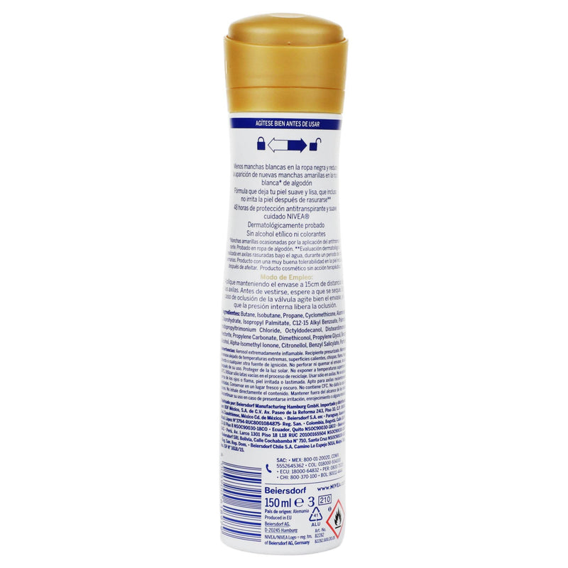 Desodorante Nivea Black Y White Invisible Con 150Ml - WeCare Pharma