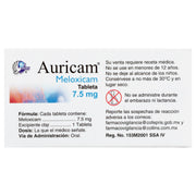 Auricam 7.5Mg Con 20 Tabletas (Meloxicam) - WeCare Pharma
