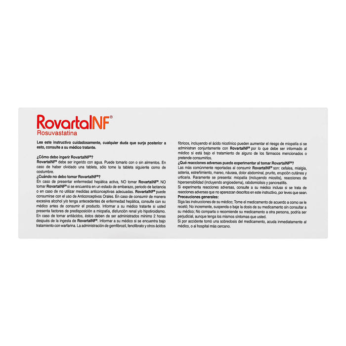 Rovartal Nf 20Mg Con 30 Comprimidos (Rosuvastatina) - WeCare Pharma