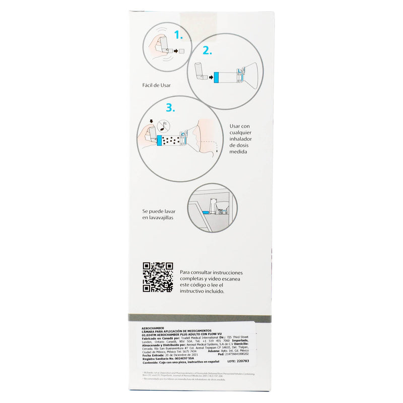 Aerochamber Plus Flow-Vu Adulto Grande - WeCare Pharma