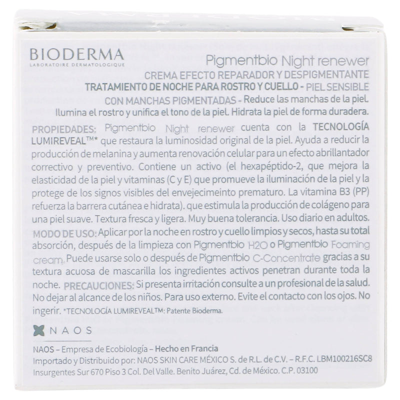 Bioderma Pigmentbio Night Renewer 50Ml - WeCare Pharma