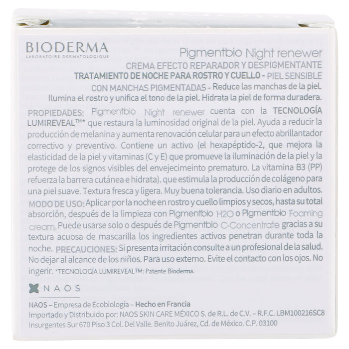 Bioderma Pigmentbio Night Renewer 50Ml 3 - 3701129800089