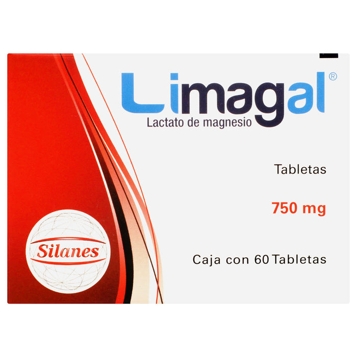 Limagal 750Mg Con 60 Tabletas (Lactato De Magnesio) 6 - 7501101660849