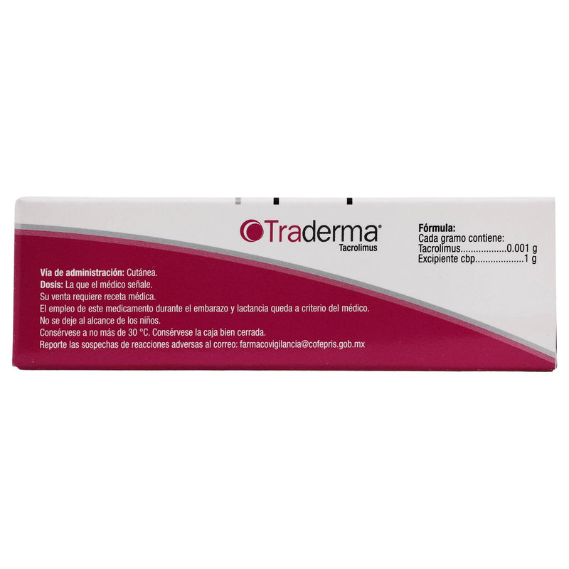 Traderma Ung 0.1% 10G (Tacrolimus) - WeCare Pharma