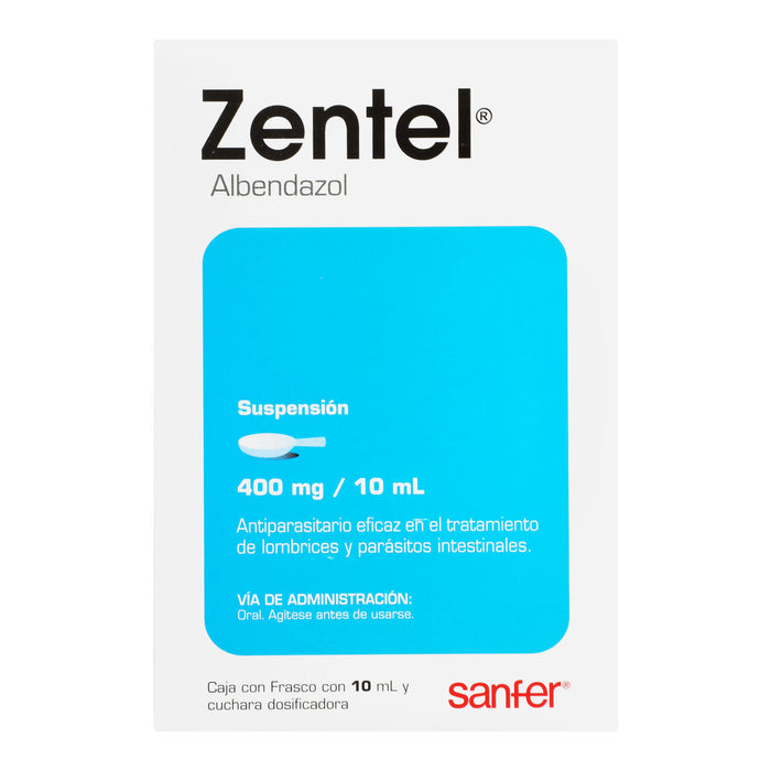 Zentel Suspensión 400Mg/10Ml (Albendazol) 5 - 7501070618919