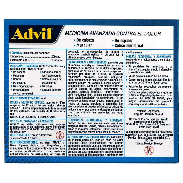 Advil 200Mg Con 12 Tabletas (Ibuprofeno) 6 - 75009328