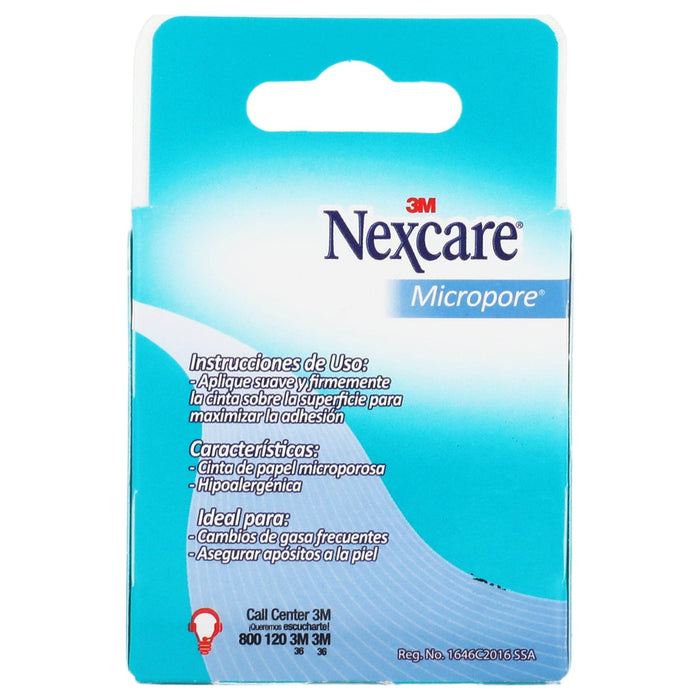Cinta Microporosa Nexcare Blanco 2.5X5Cm - WeCare Pharma