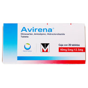 Avirena 40Mg/5Mg/12.5Mg Con 28 Tabletas (Olmesartan/Amlodipino/Hidroclorotiazida) - WeCare Pharma