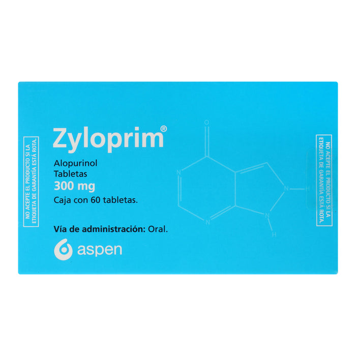 Zyloprim 300Mg Con 60 Tabletas (Alopurinol) 6 - 7502253072931