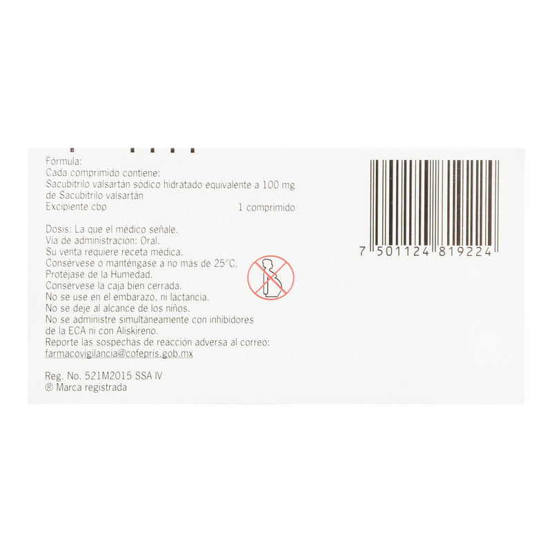 Entresto 100Mg Con 60 Comprimidos (Sacubitrilo Valsartan) - WeCare Pharma
